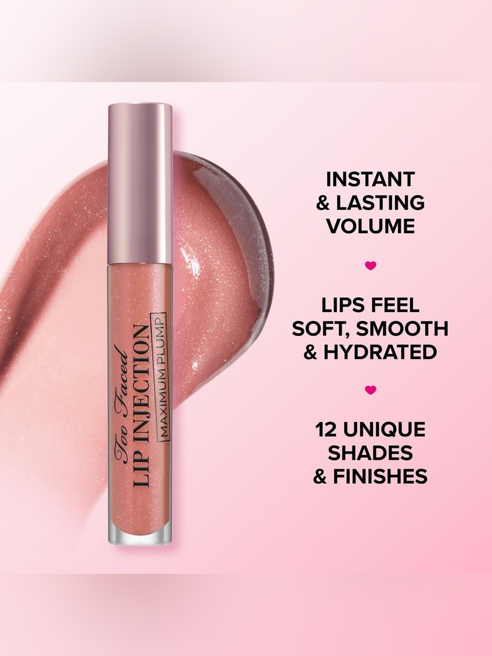 Too Faced Lip Injection Maximum Plump Gloss - Honey Bear Brand New in Box
